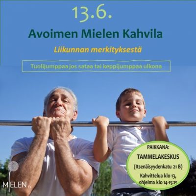 Avoimen Mielen Kahvila 13.6.