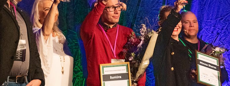 Vuoden 2022 vastuullisuusteko -tunnustus SunUra Oy:lle