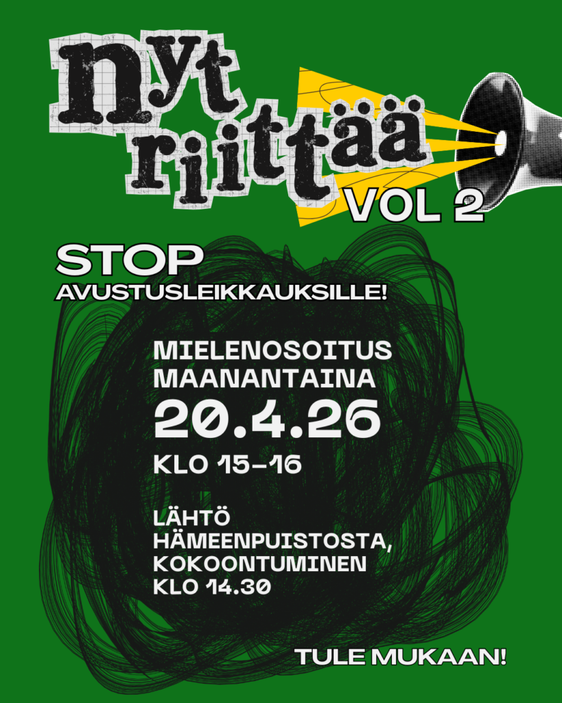 Nyt riittää -mielenosoitus 20.4.